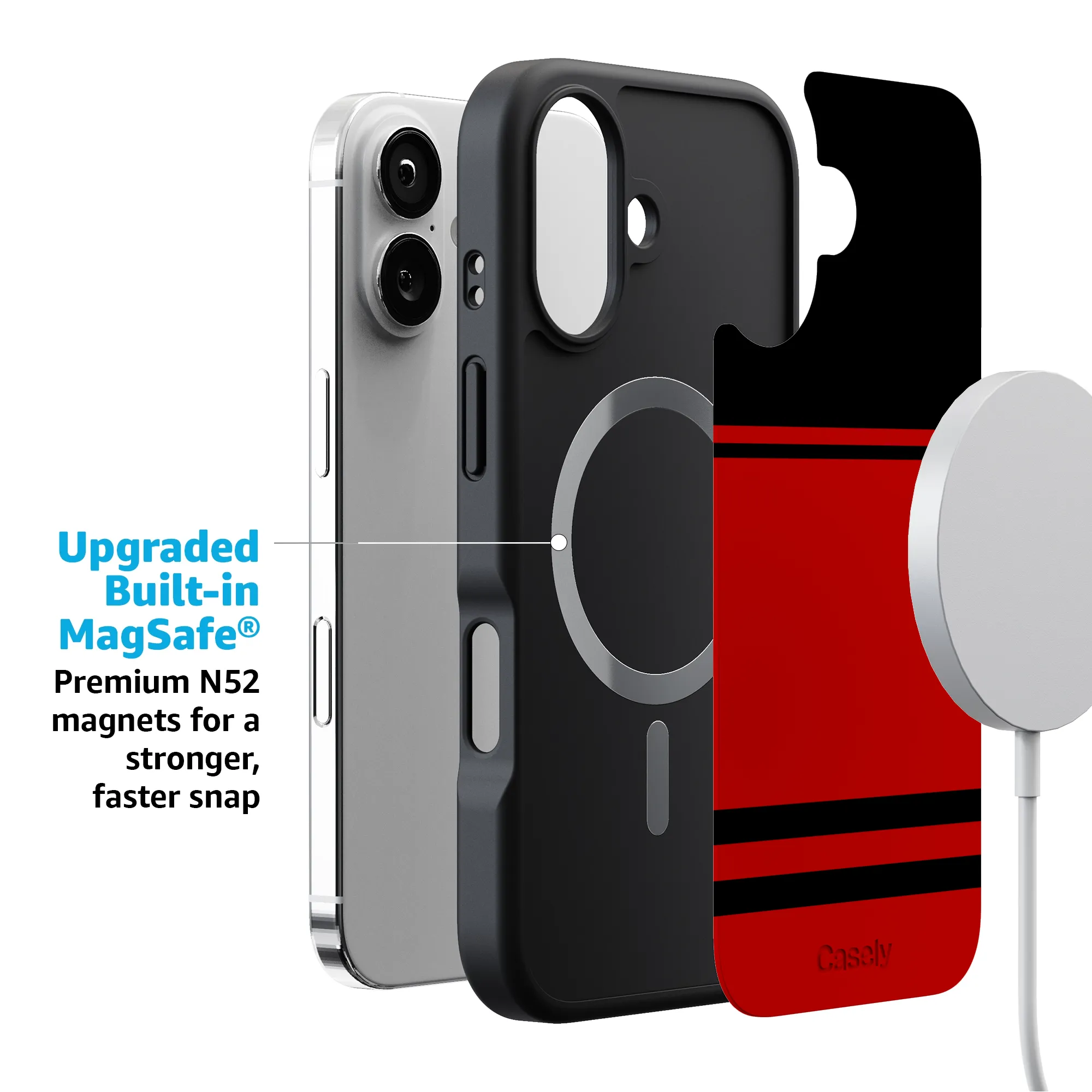 Storm Warning | Black & Red Stripes Case - Image 193