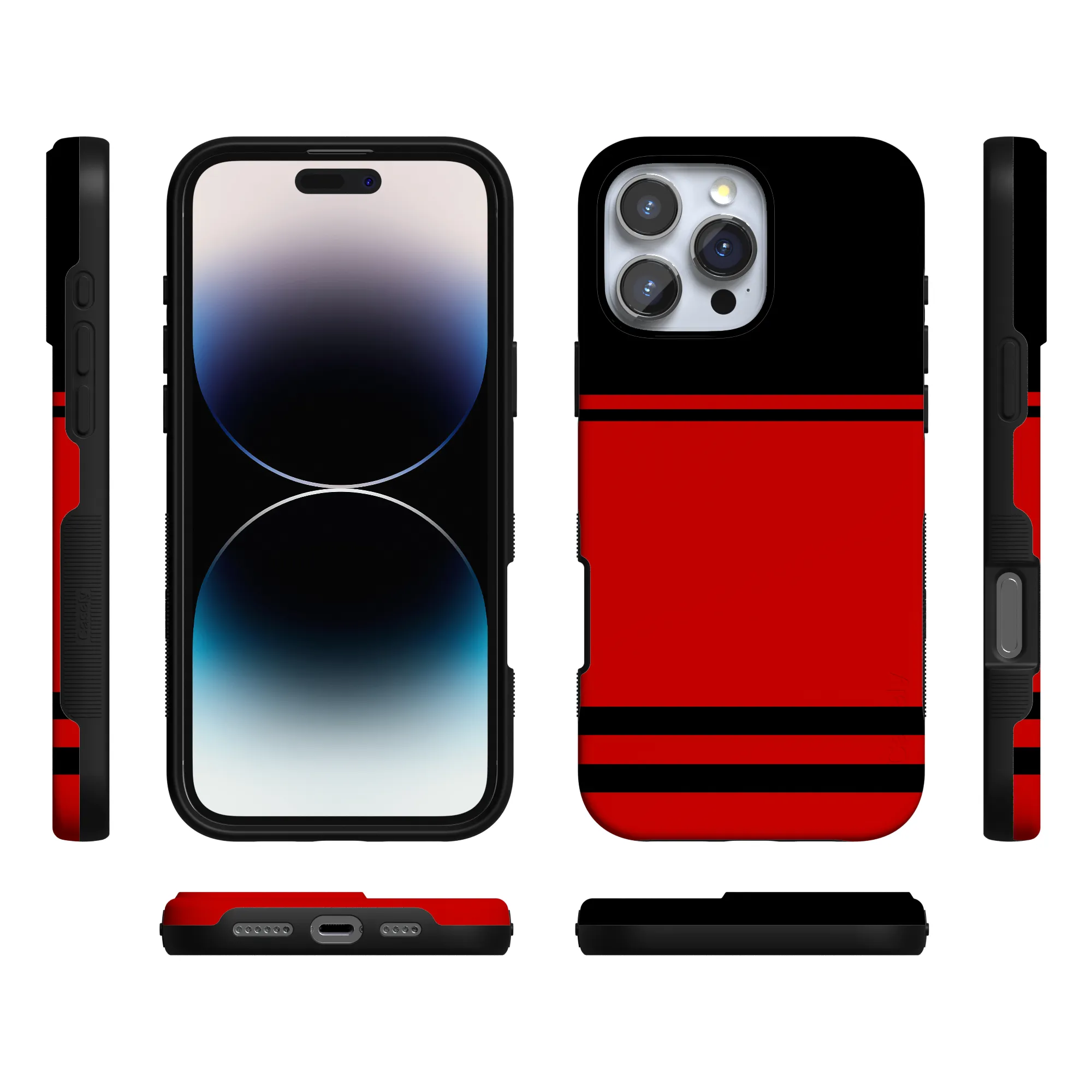 Storm Warning | Black & Red Stripes Case - Image 31