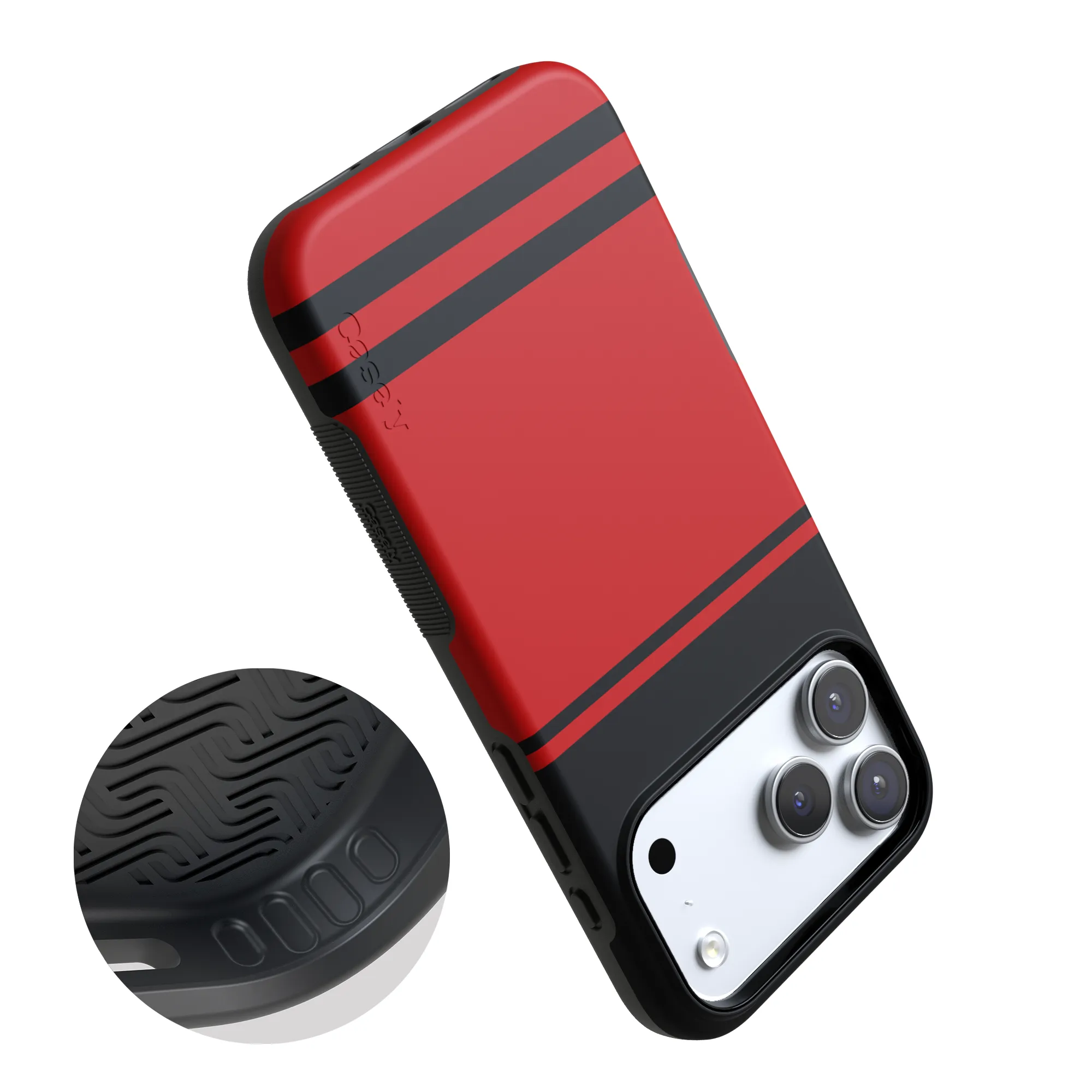 Storm Warning | Black & Red Stripes Case - Image 4