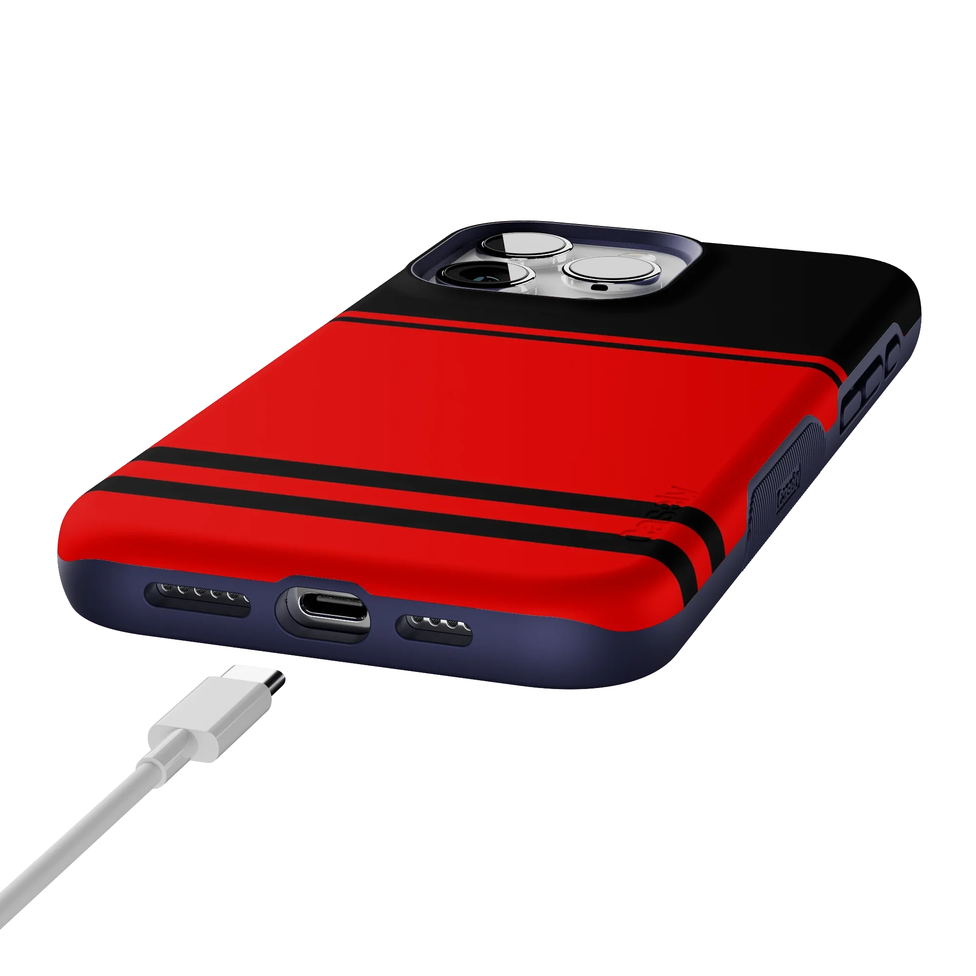 Storm Warning | Black & Red Stripes Case - Image 54