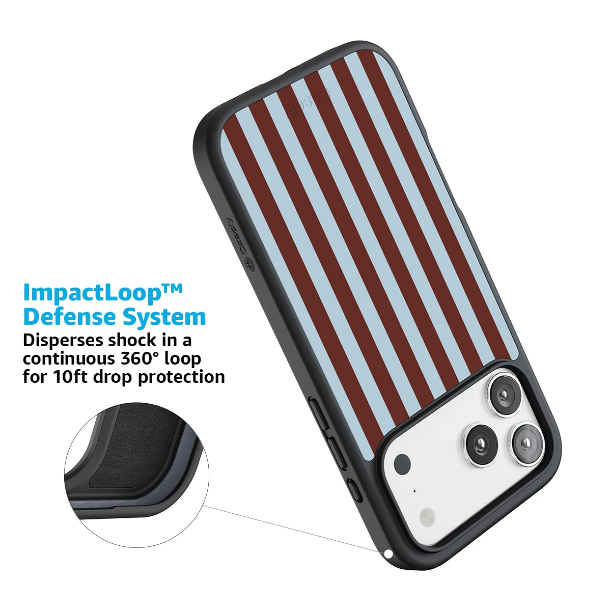 Sunday in Brooklyn | Blue Stripes Case - Image 169
