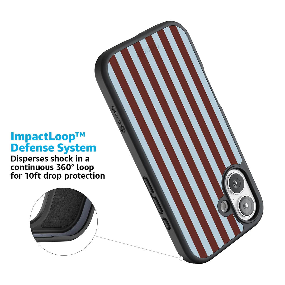 Sunday in Brooklyn | Blue Stripes Case - Image 178
