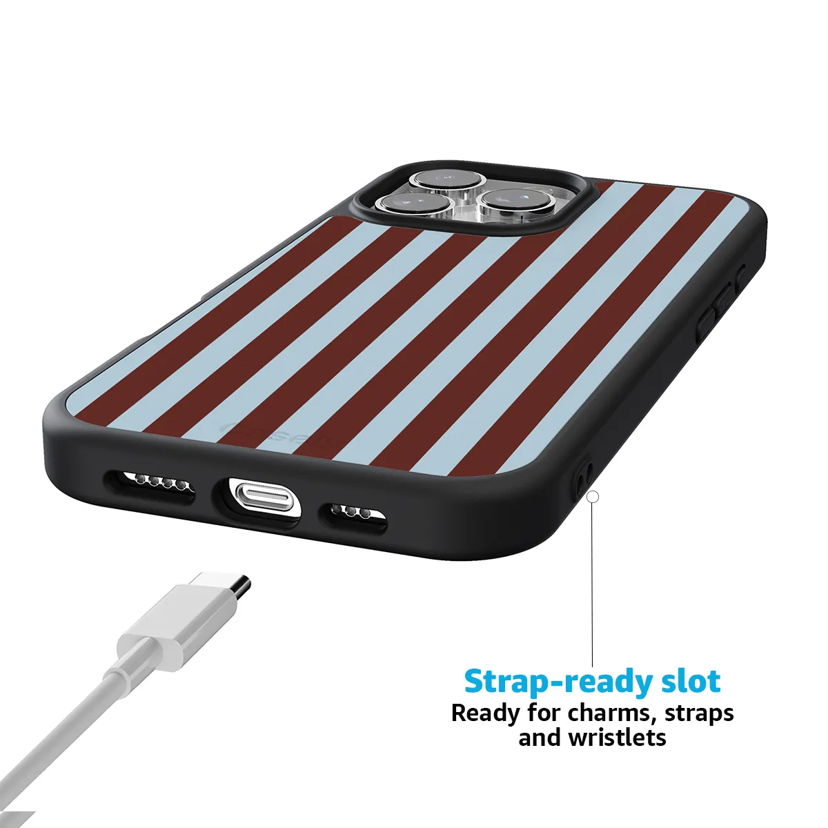 Sunday in Brooklyn | Blue Stripes Case - Image 192