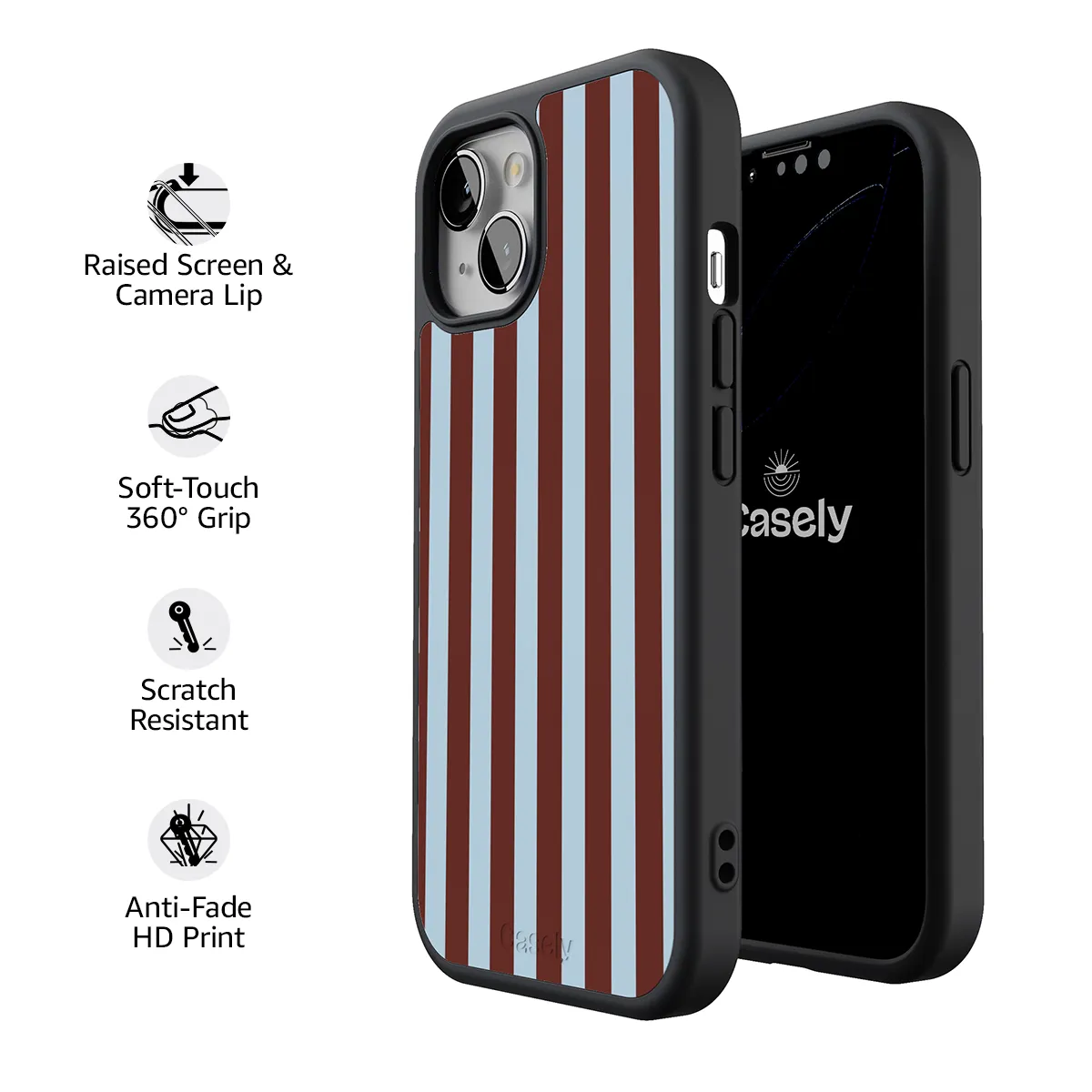 Sunday in Brooklyn | Blue Stripes Case - Image 216