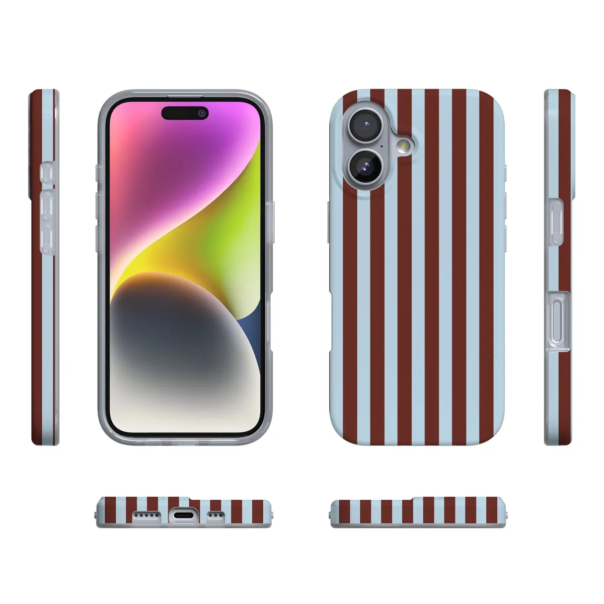 Sunday in Brooklyn | Blue Stripes Case - Image 91