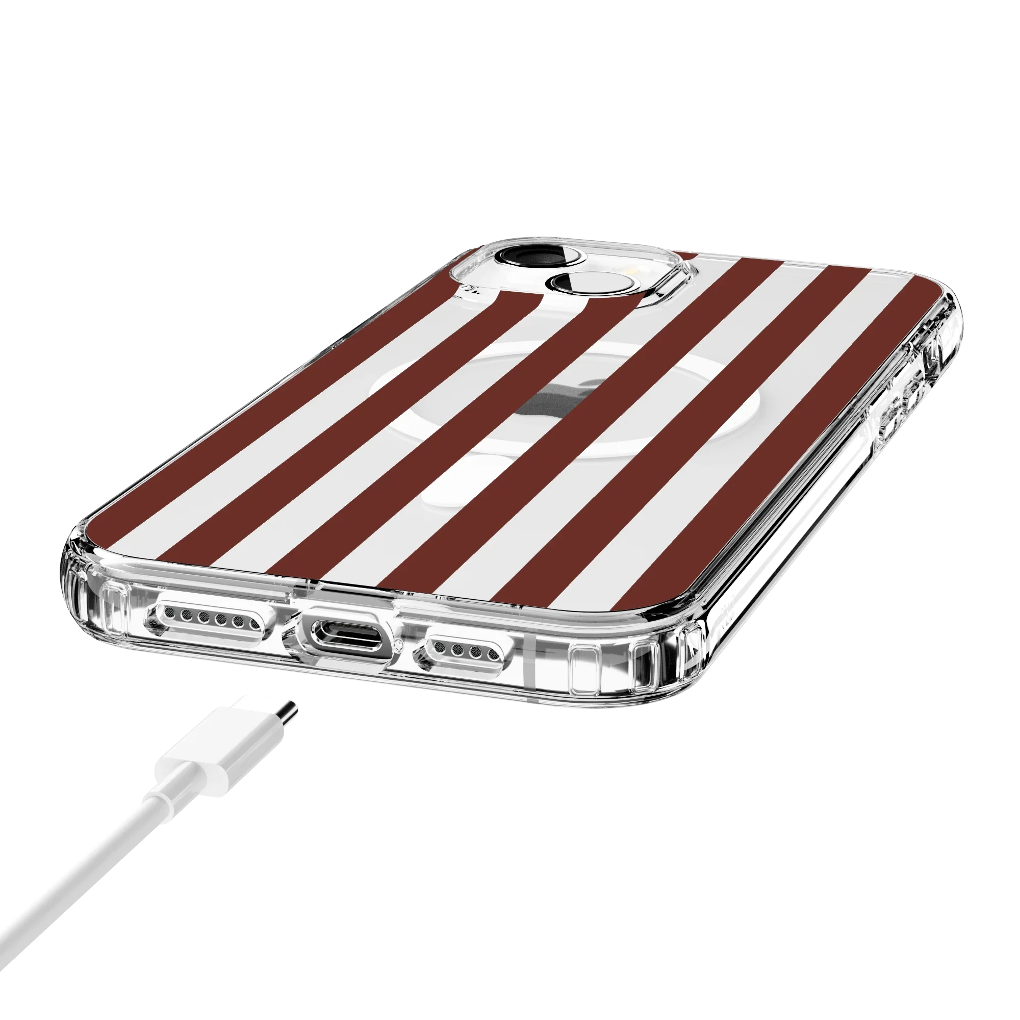Sunday in Brooklyn | Burgundy Stripes Case - Image 29