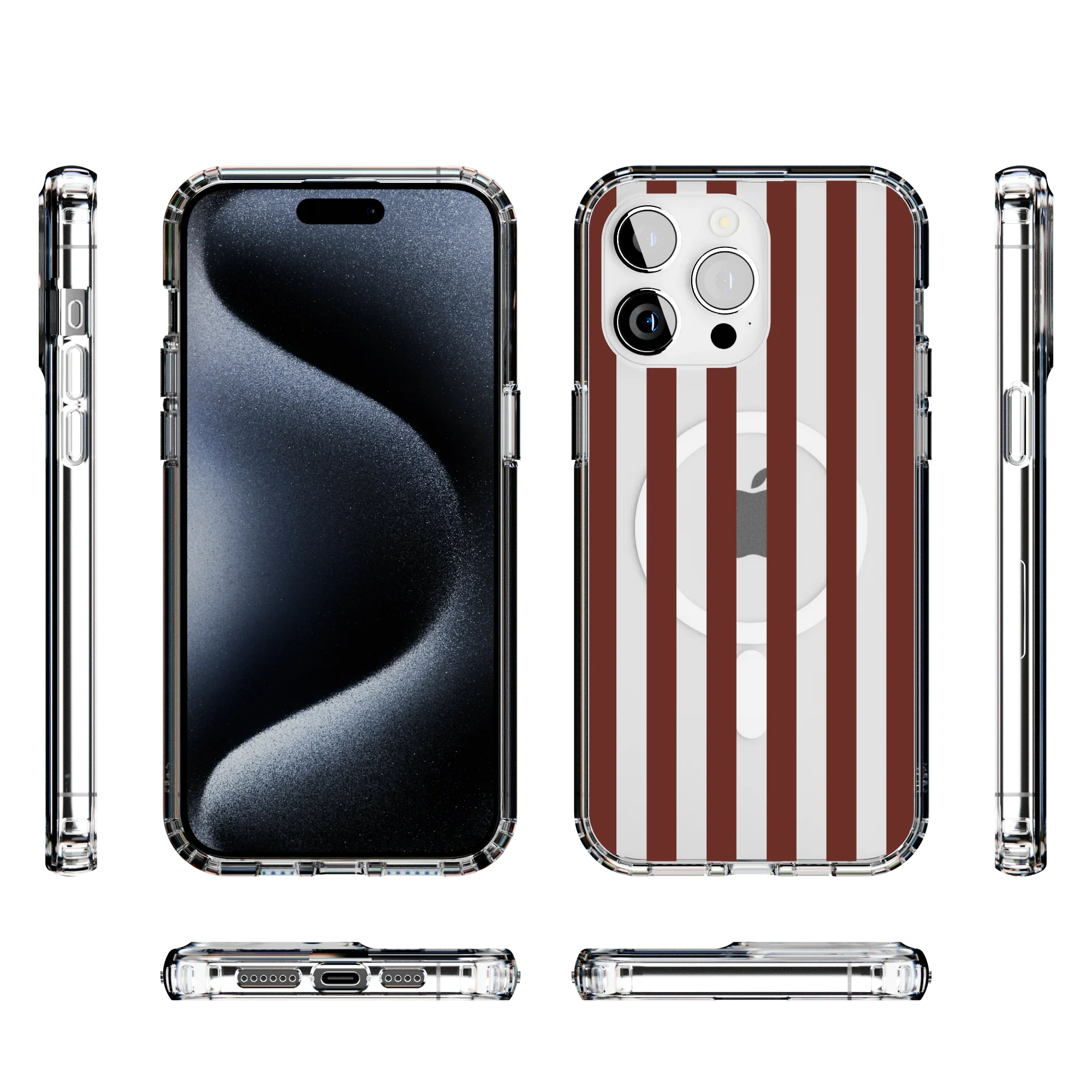 Sunday in Brooklyn | Burgundy Stripes Case - Image 36