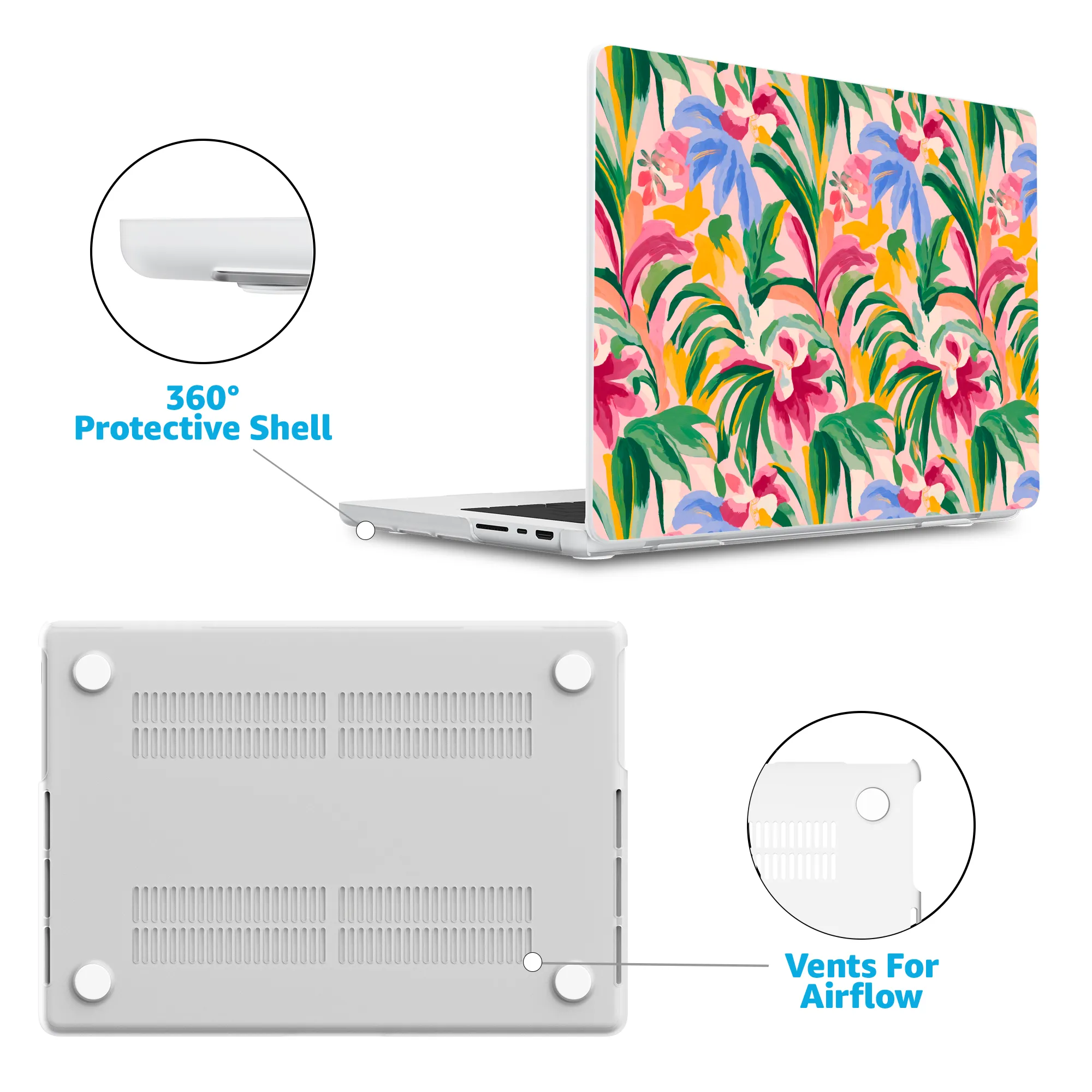Sunshine Jungle | Poolside Print Laptop Shell - Image 11