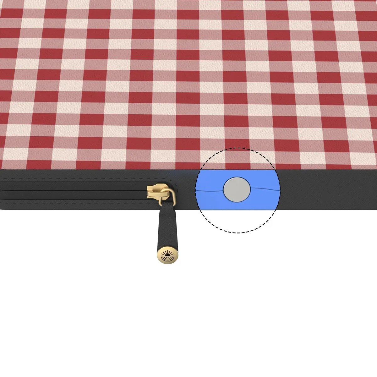 Sweet Jam | Red Gingham Laptop Case - Image 5