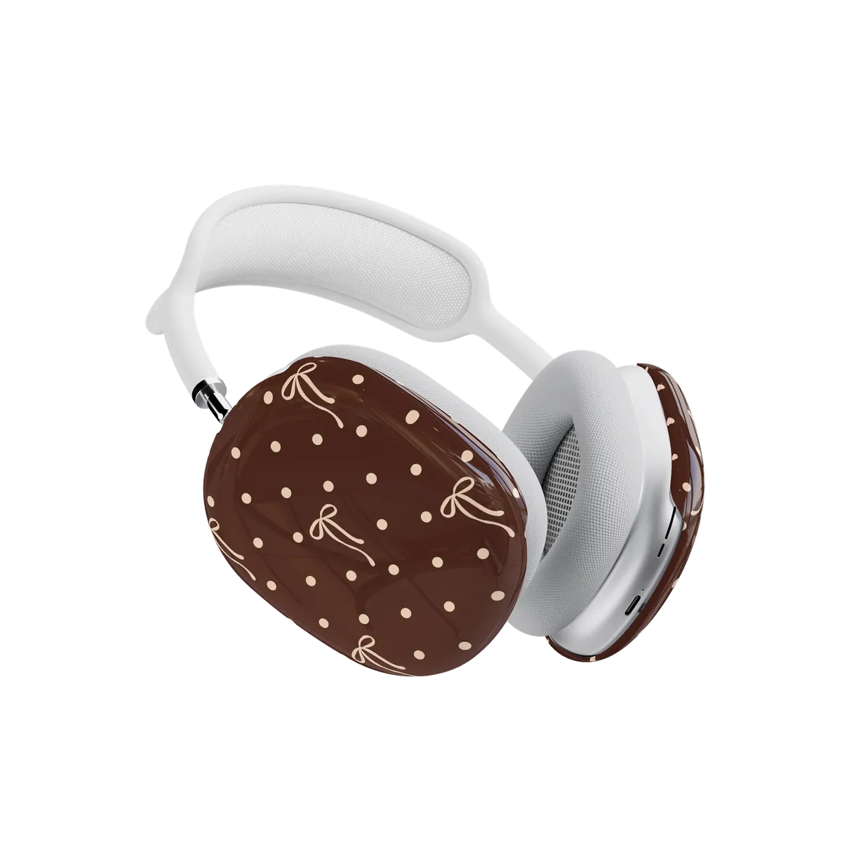 Teddy Bows | Brown Polka Dot AirPods Max Case - Image 3