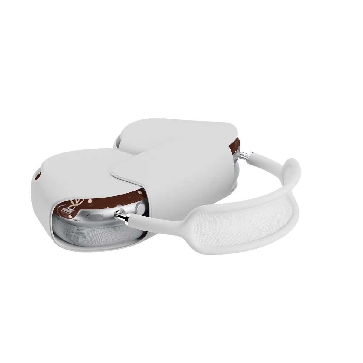 Teddy Bows | Brown Polka Dot AirPods Max Case - Image 8