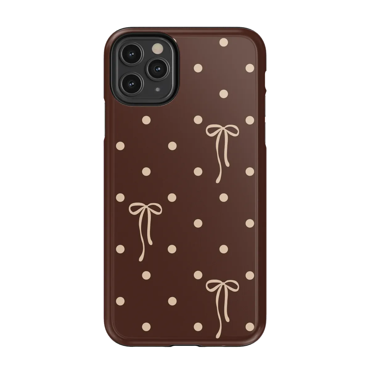 Teddy Bows | Brown Polka Dot Case - Image 107