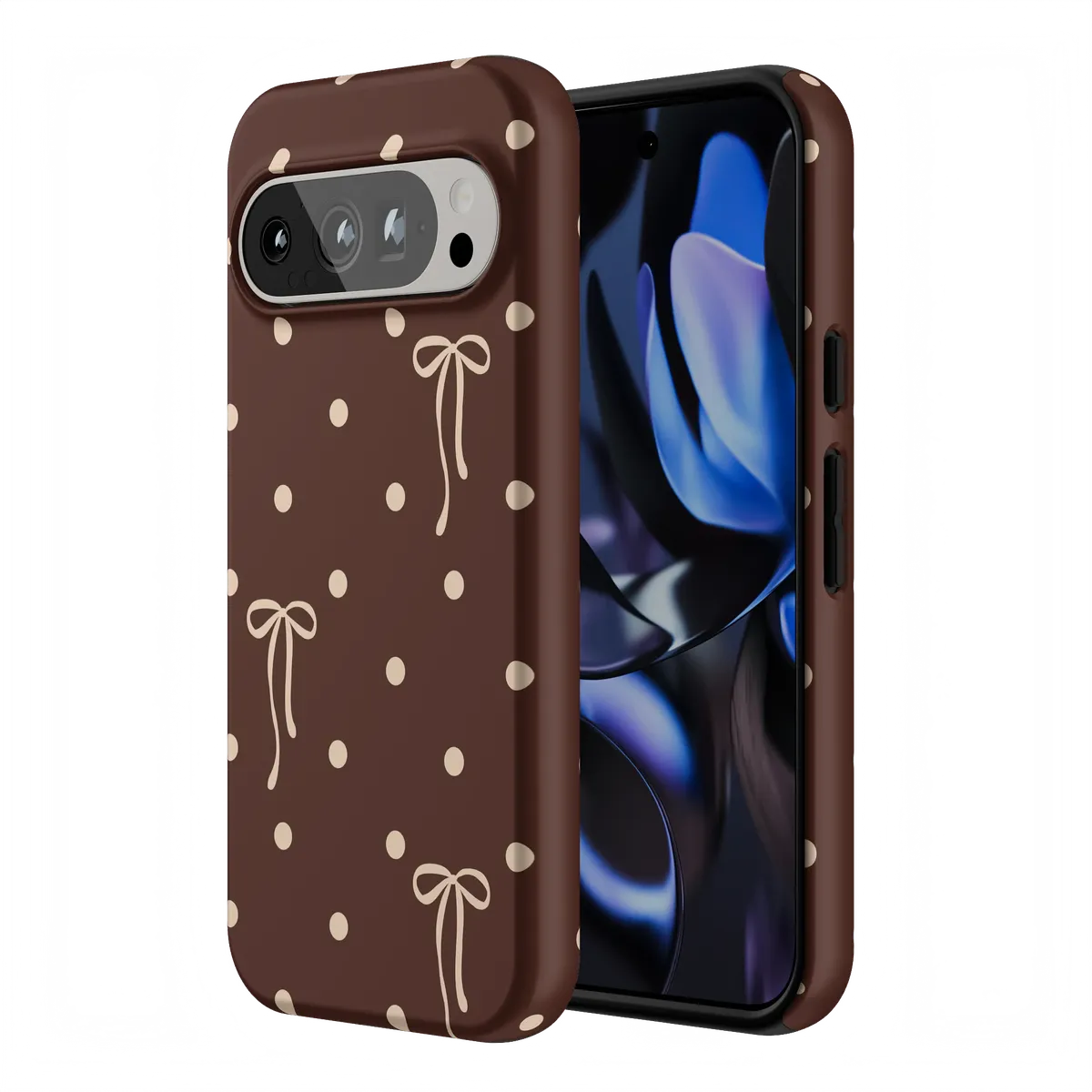 Teddy Bows | Brown Polka Dot Case - Image 115