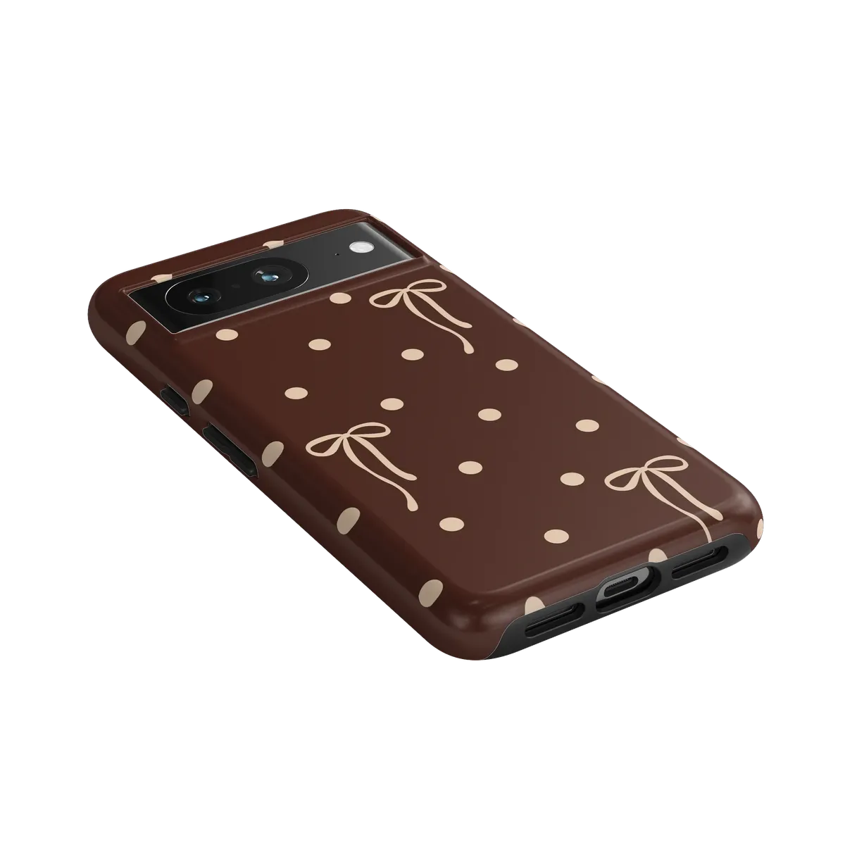 Teddy Bows | Brown Polka Dot Case - Image 123