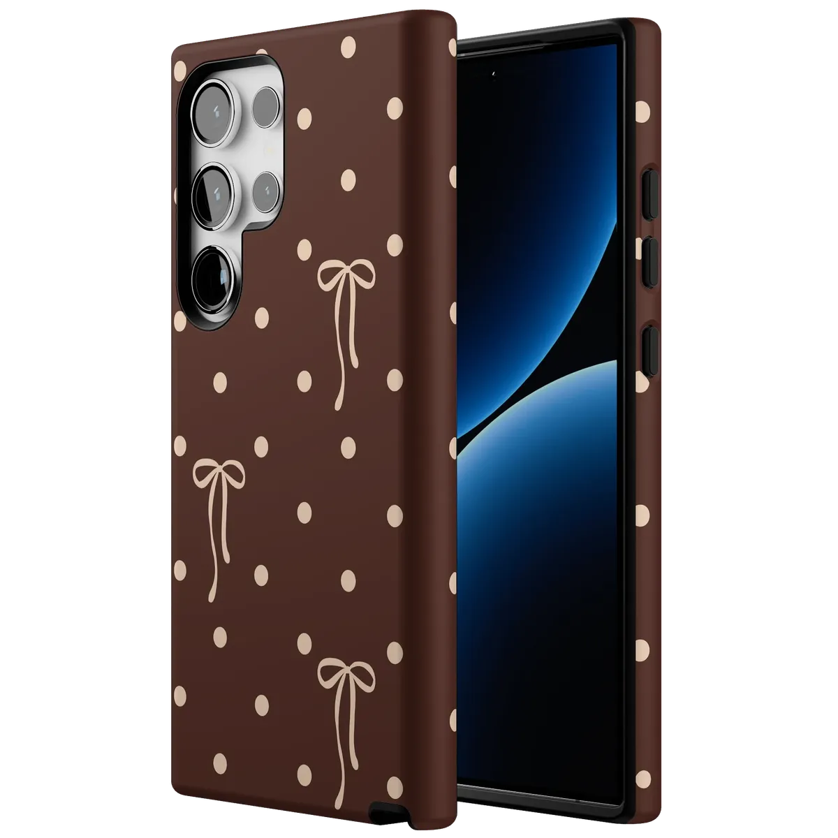 Teddy Bows | Brown Polka Dot Case - Image 125