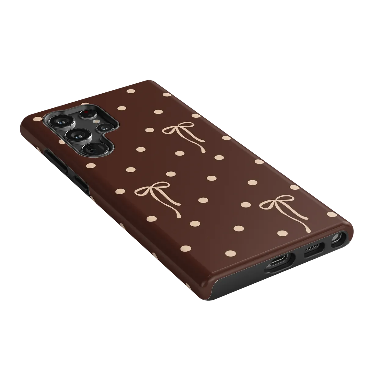 Teddy Bows | Brown Polka Dot Case - Image 143