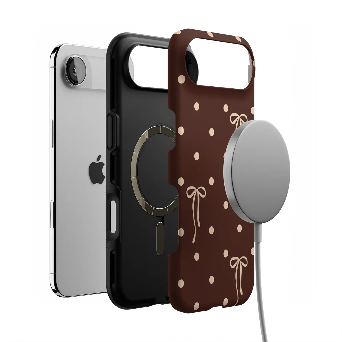 Teddy Bows | Brown Polka Dot Case - Image 15