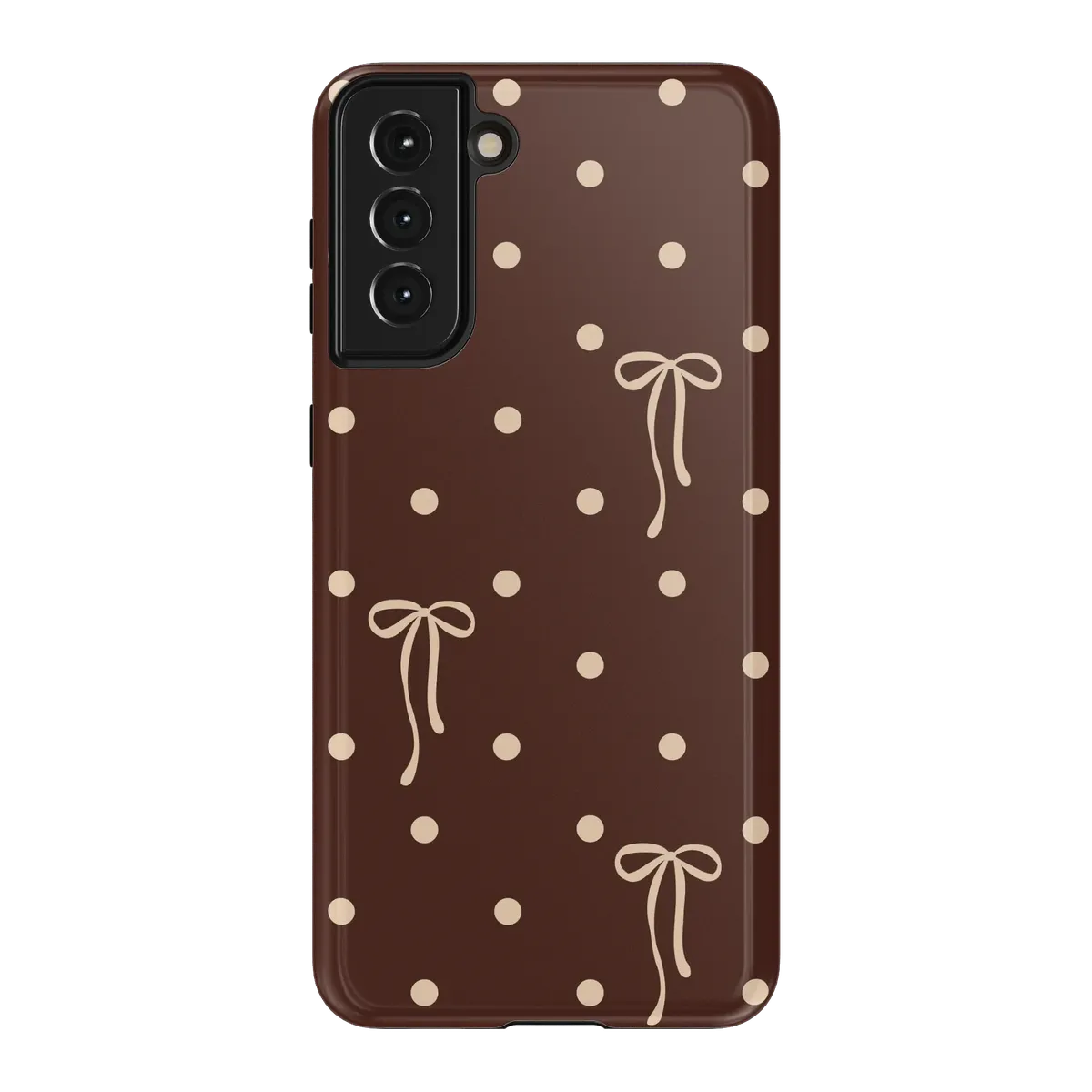 Teddy Bows | Brown Polka Dot Case - Image 150