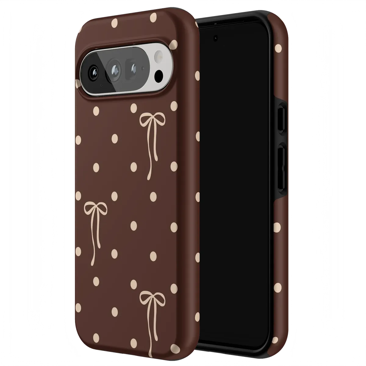 Teddy Bows | Brown Polka Dot Case - Image 156