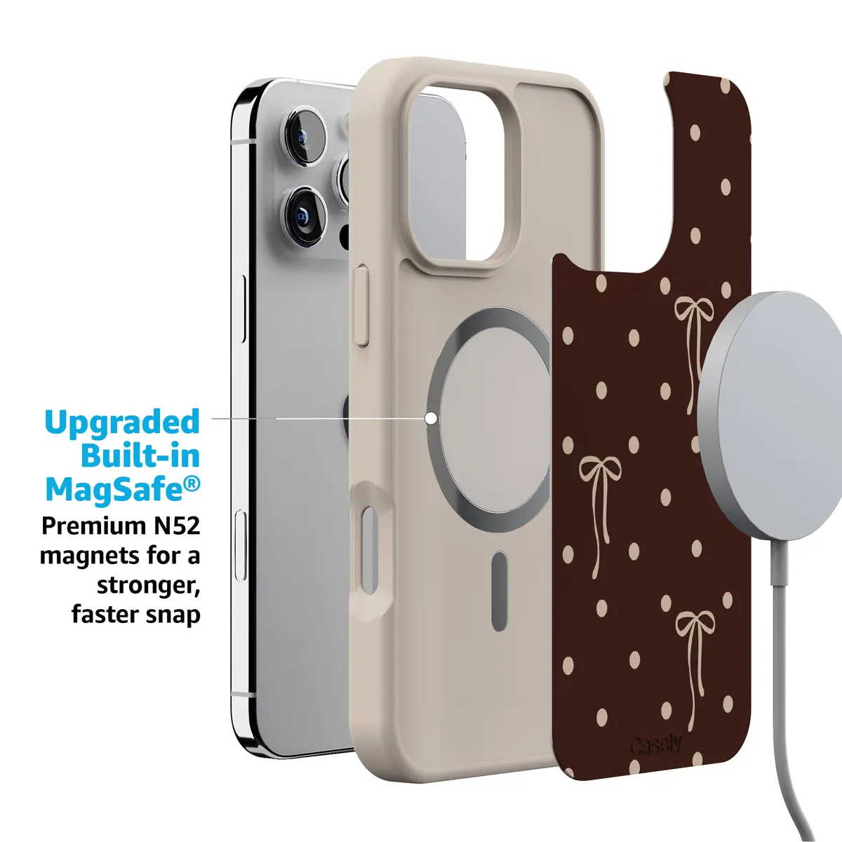 Teddy Bows | Brown Polka Dot Case - Image 179