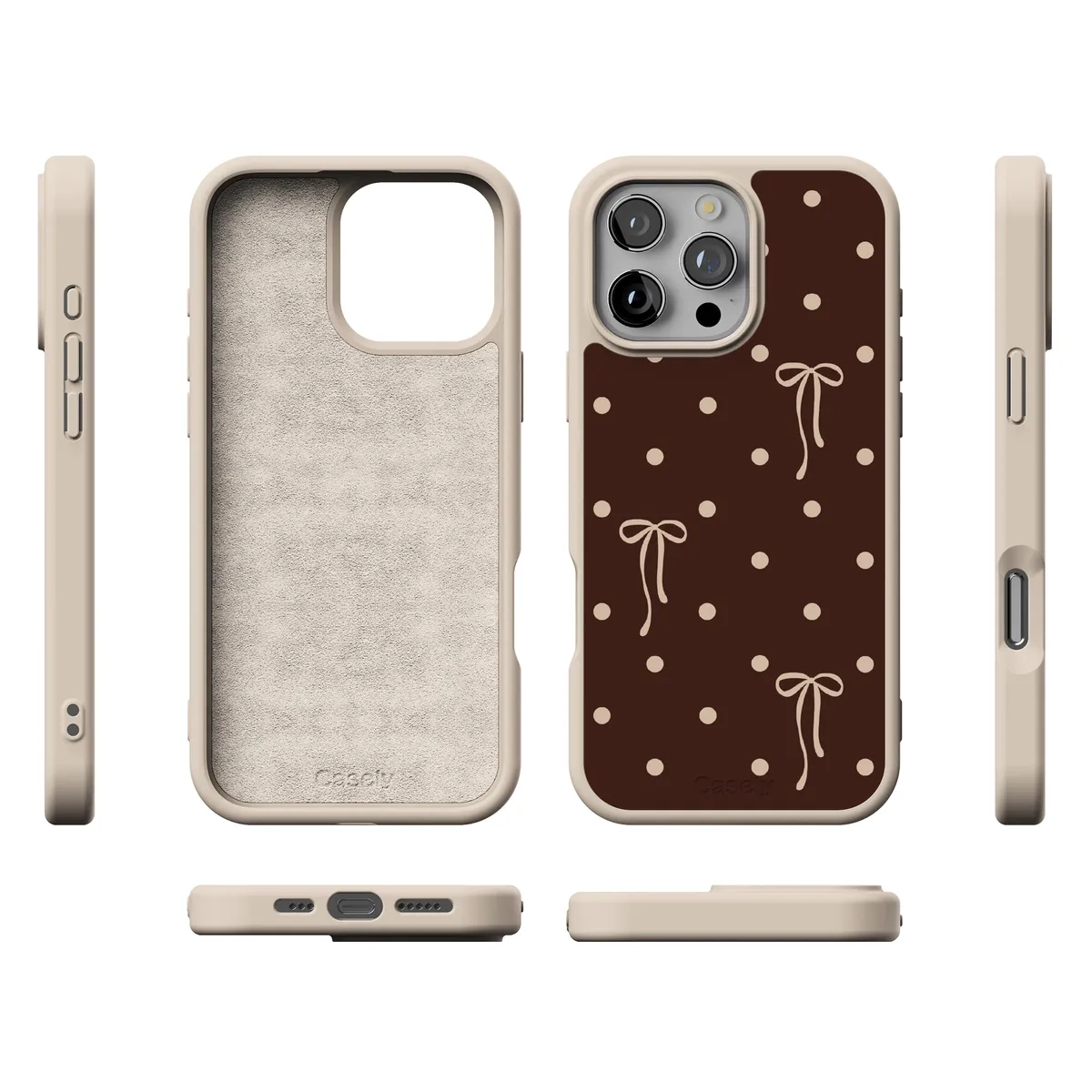 Teddy Bows | Brown Polka Dot Case - Image 180
