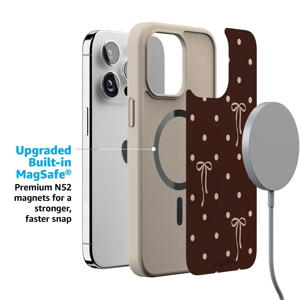 Teddy Bows | Brown Polka Dot Case - Image 183