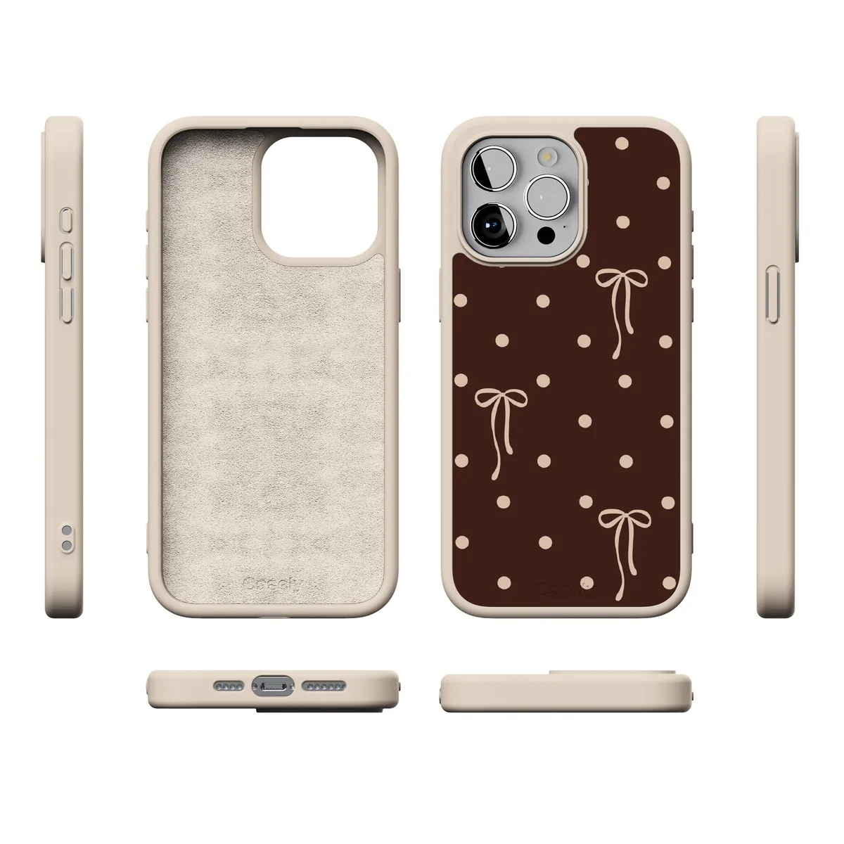 Teddy Bows | Brown Polka Dot Case - Image 184