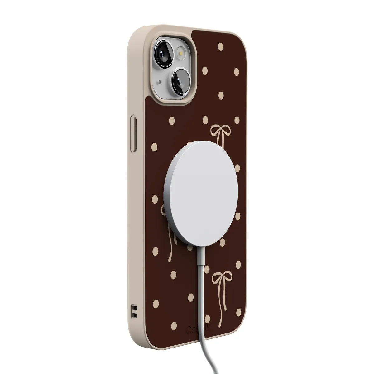 Teddy Bows | Brown Polka Dot Case - Image 187