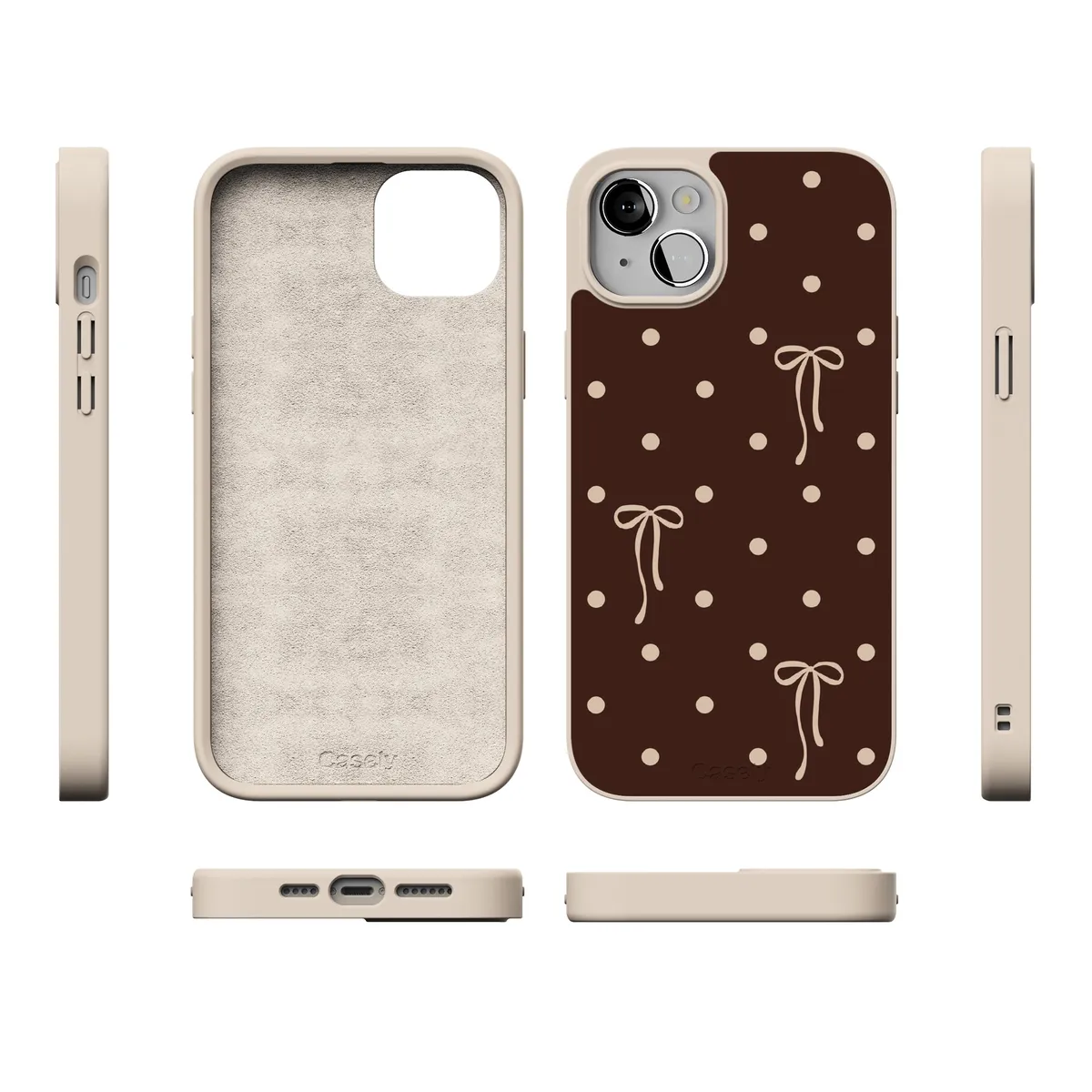Teddy Bows | Brown Polka Dot Case - Image 189