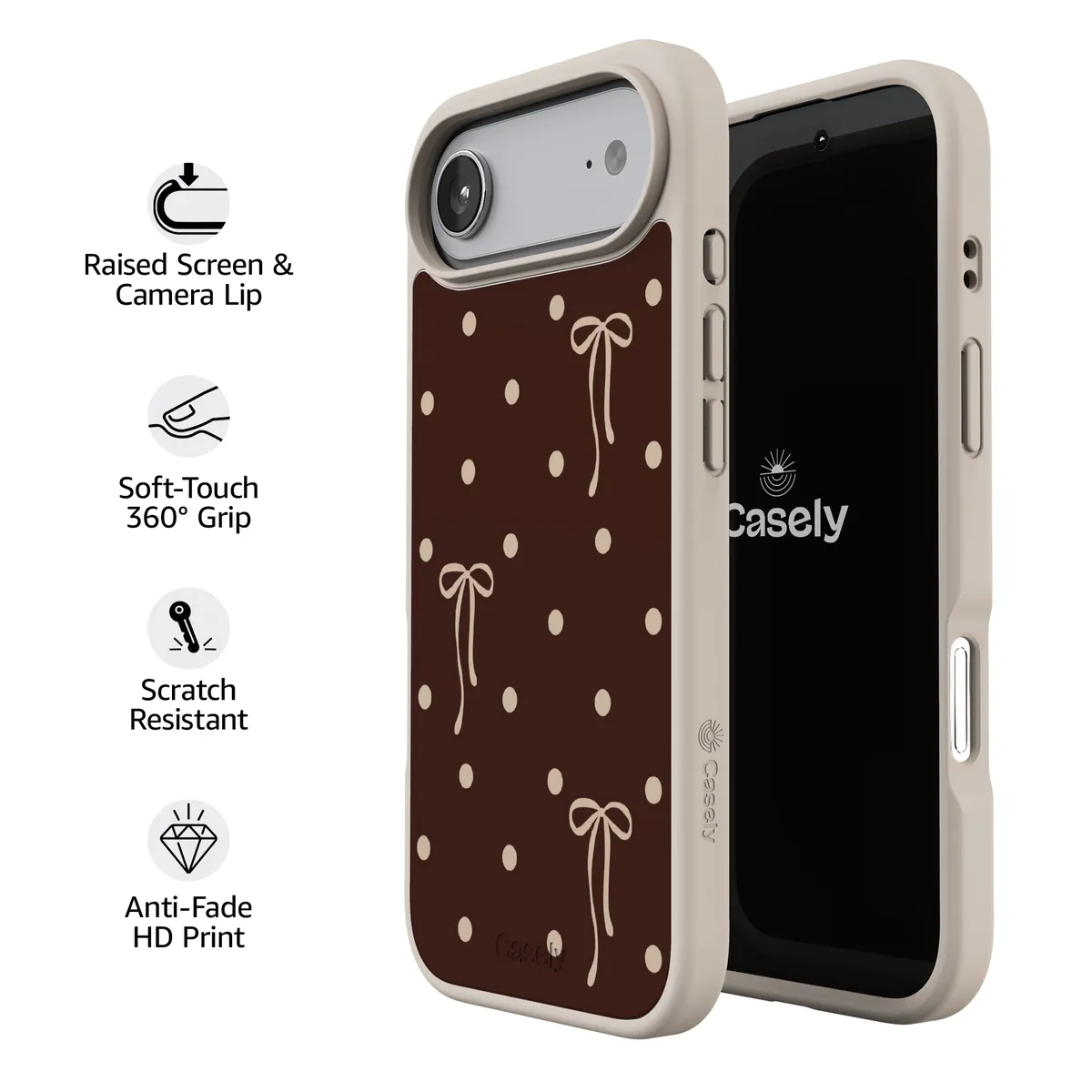 Teddy Bows | Brown Polka Dot Case - Image 191