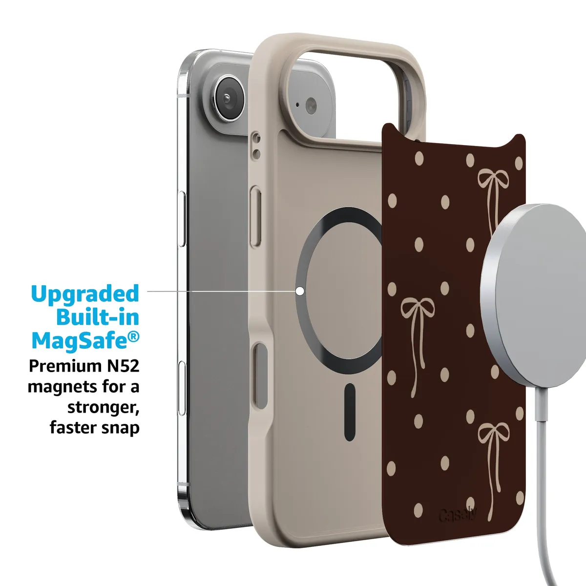 Teddy Bows | Brown Polka Dot Case - Image 194