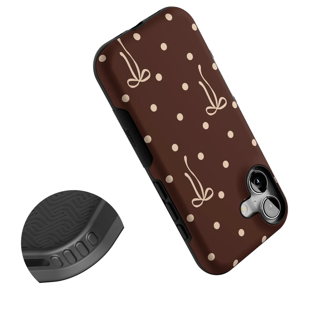 Teddy Bows | Brown Polka Dot Case - Image 29