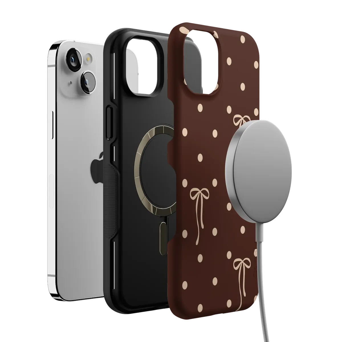 Teddy Bows | Brown Polka Dot Case - Image 58