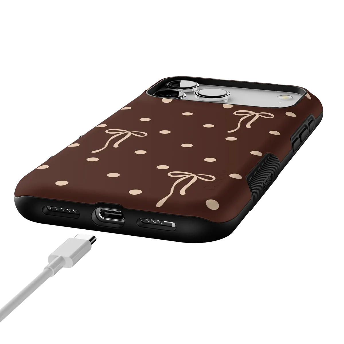 Teddy Bows | Brown Polka Dot Case - Image 6