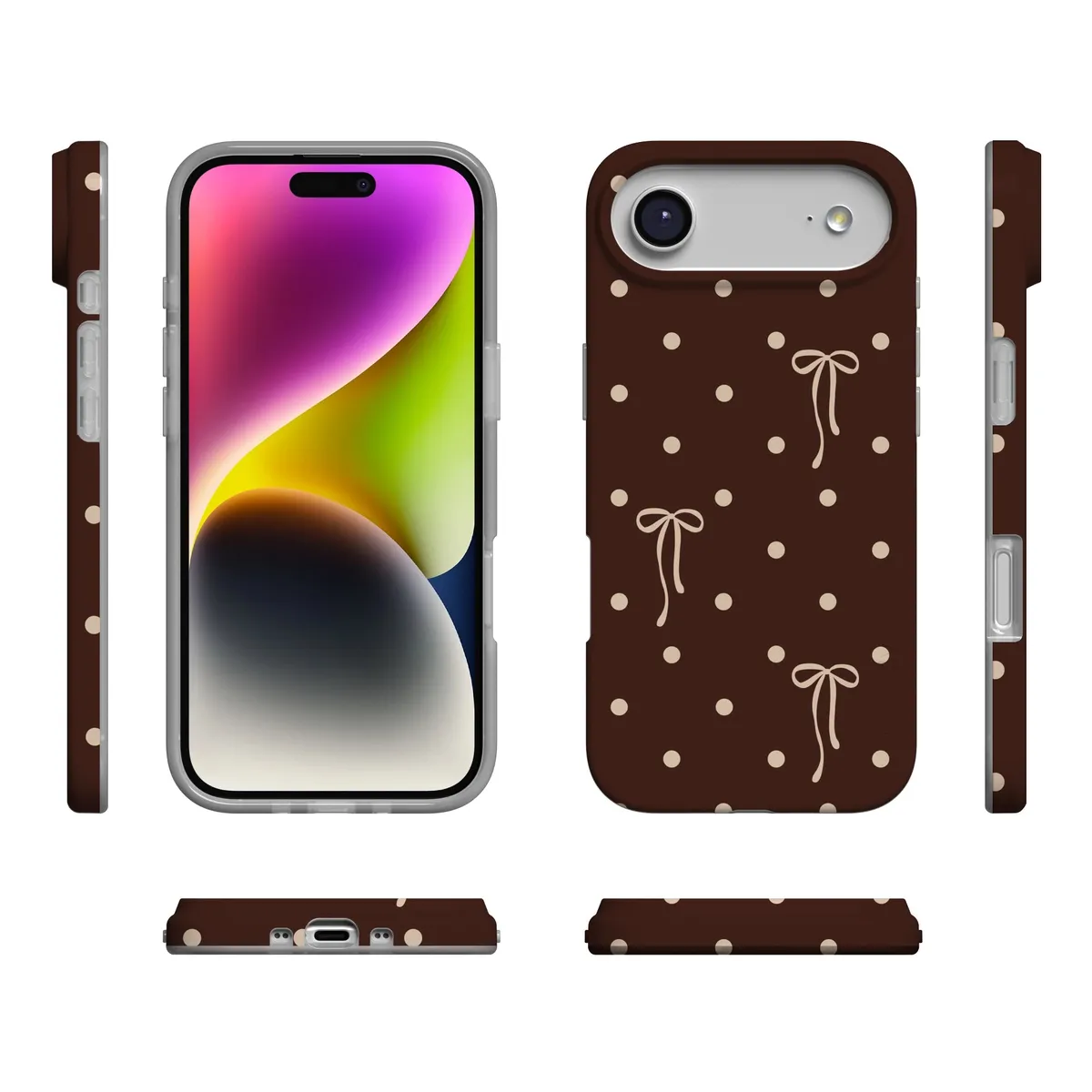 Teddy Bows | Brown Polka Dot Case - Image 86