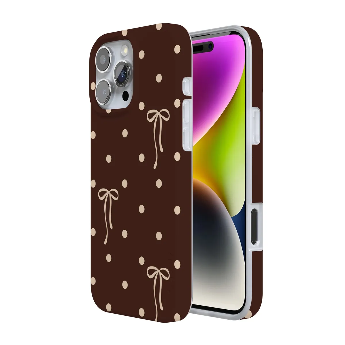 Teddy Bows | Brown Polka Dot Case - Image 93