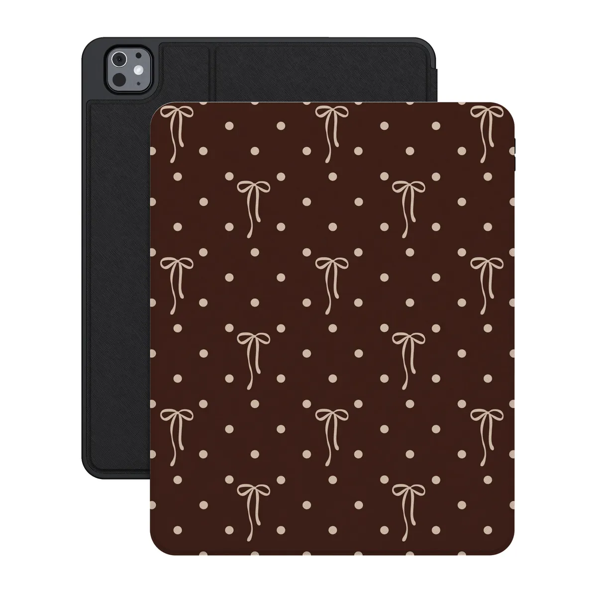 Teddy Bows | Brown Polka Dot iPad Case - Image 33