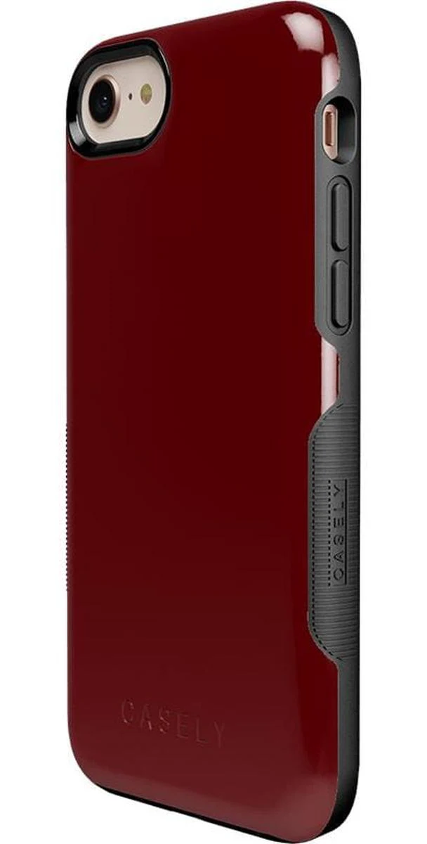 Burgundy Red on Black | Ultra-Protective Bold Case - Image 5