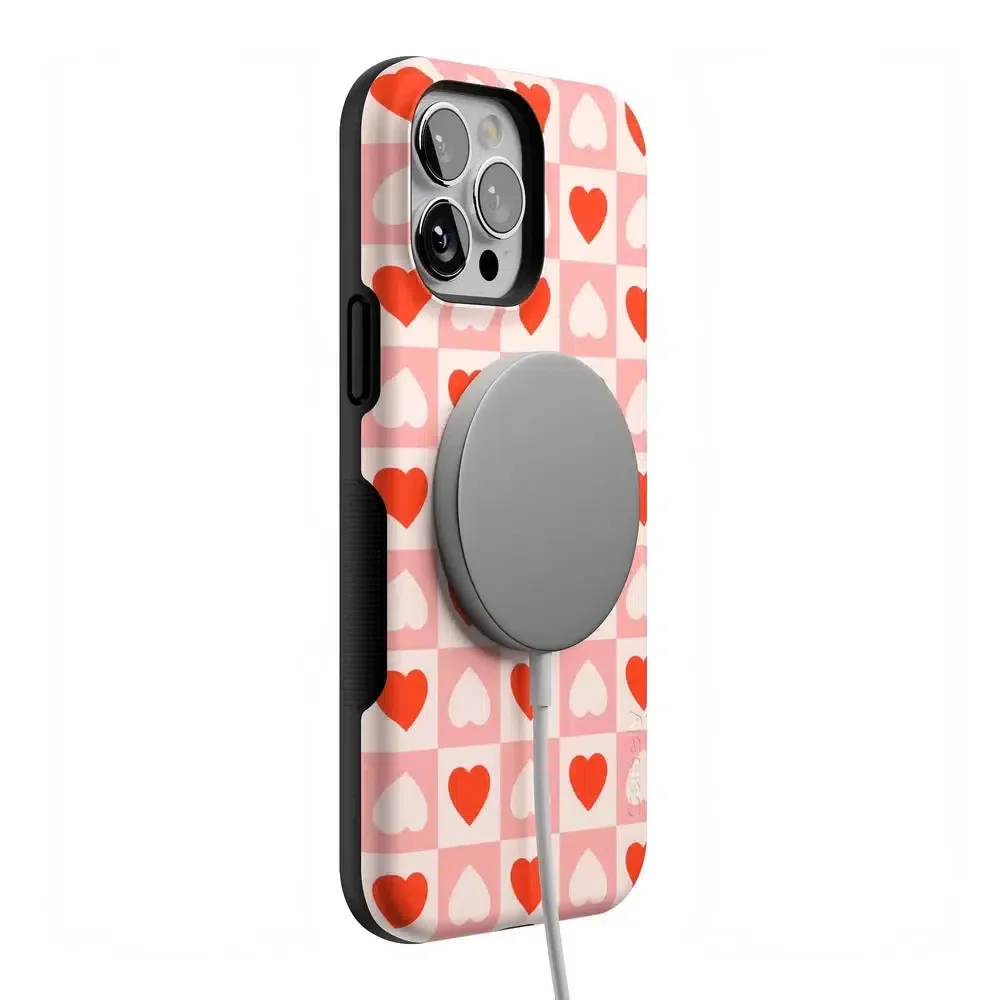 King of My Heart | Checkered Hearts Case - Image 101