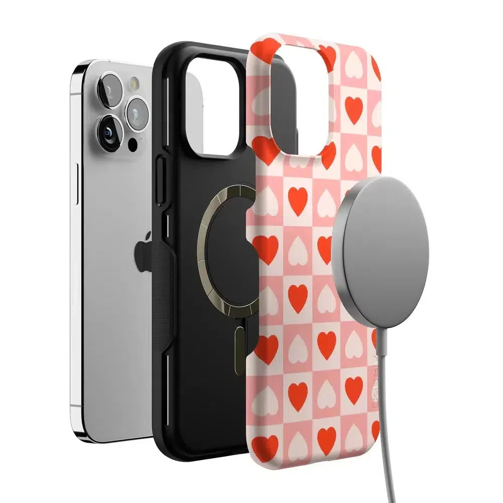 King of My Heart | Checkered Hearts Case - Image 102