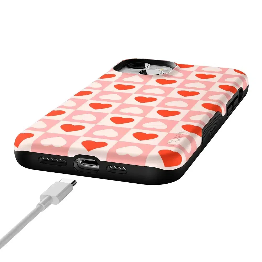 King of My Heart | Checkered Hearts Case - Image 113
