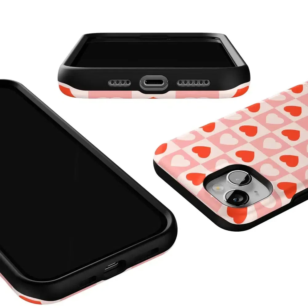 King of My Heart | Checkered Hearts Case - Image 114