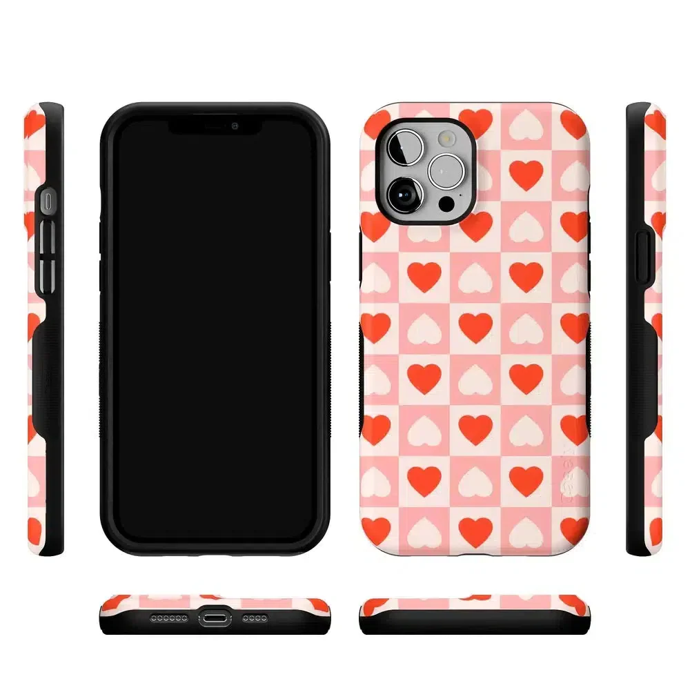 King of My Heart | Checkered Hearts Case - Image 85