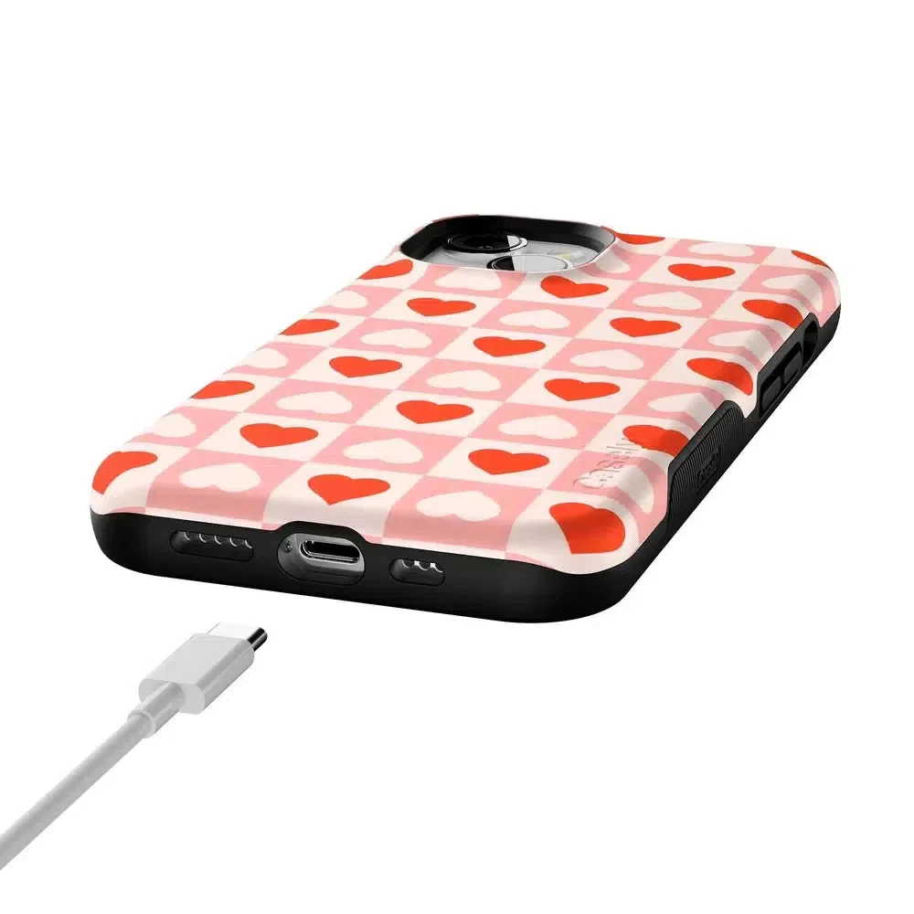 King of My Heart | Checkered Hearts Case - Image 93