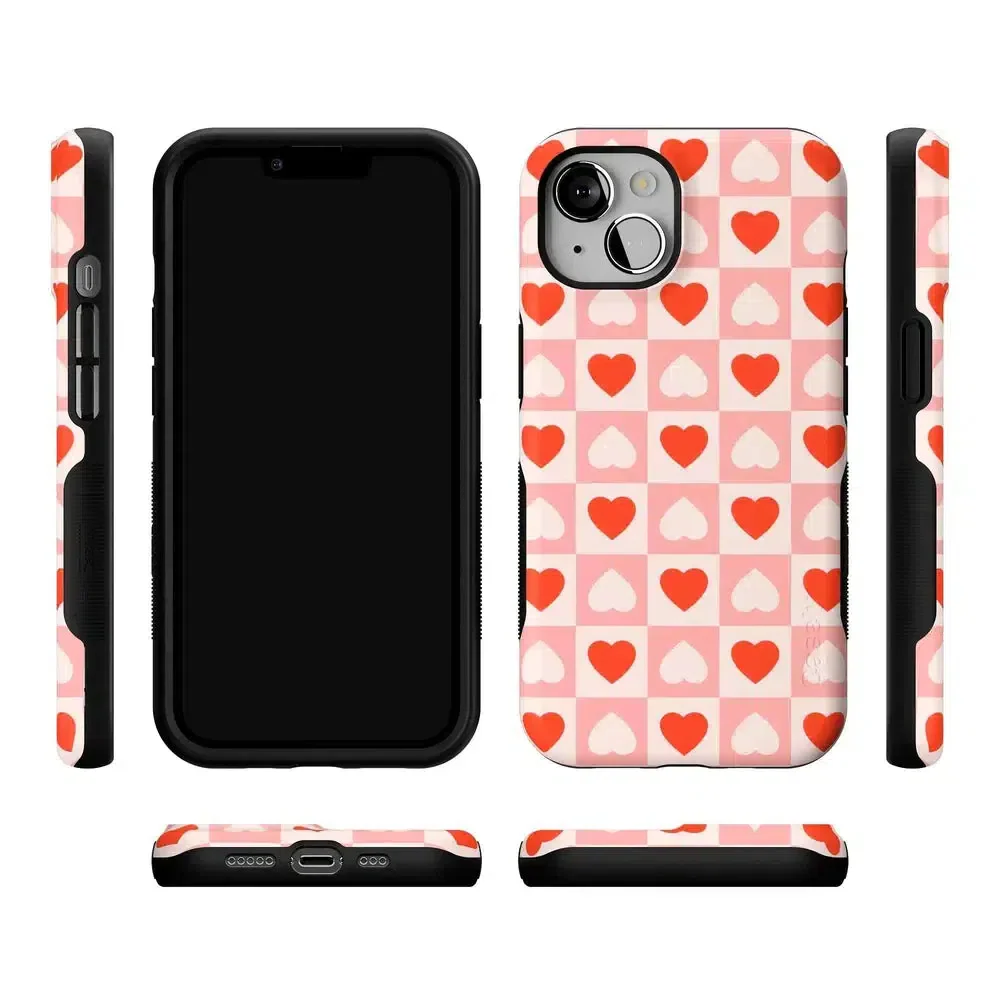 King of My Heart | Checkered Hearts Case - Image 95