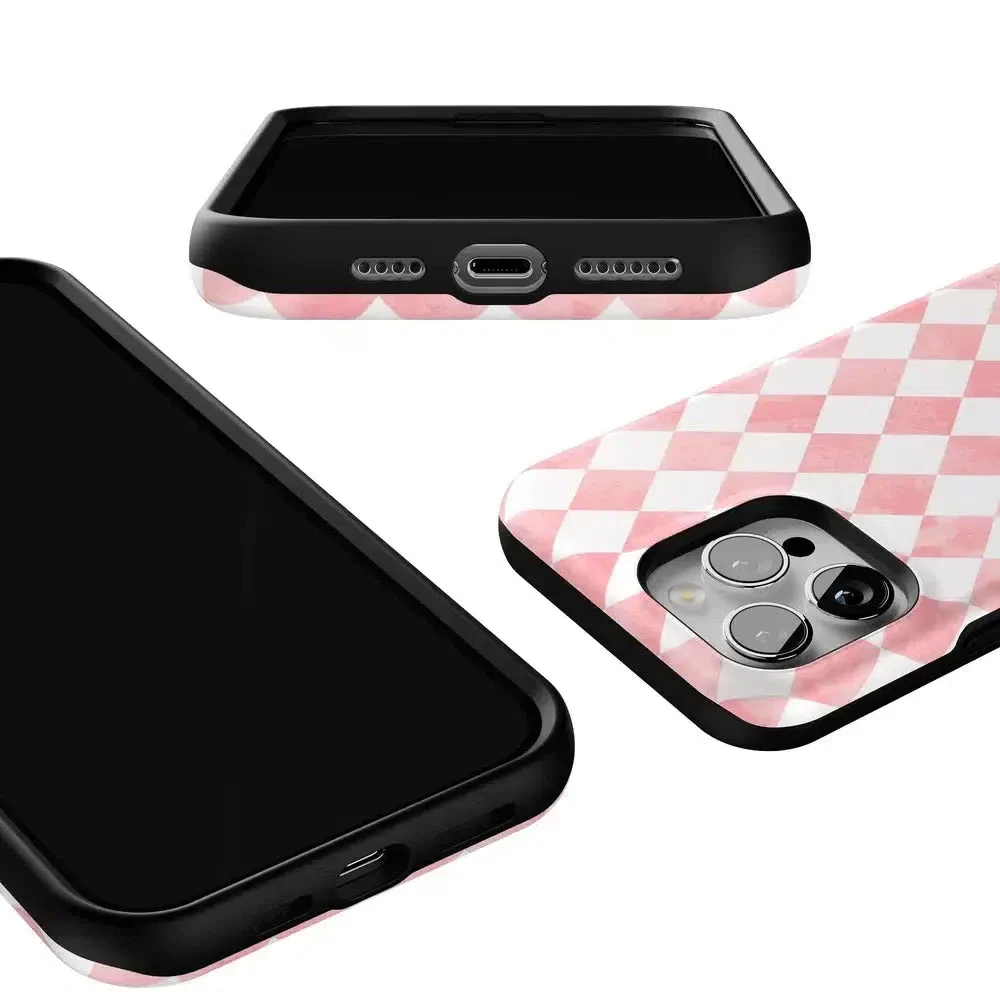 Queen of Diamonds | Pink Watercolor Case - Image 138