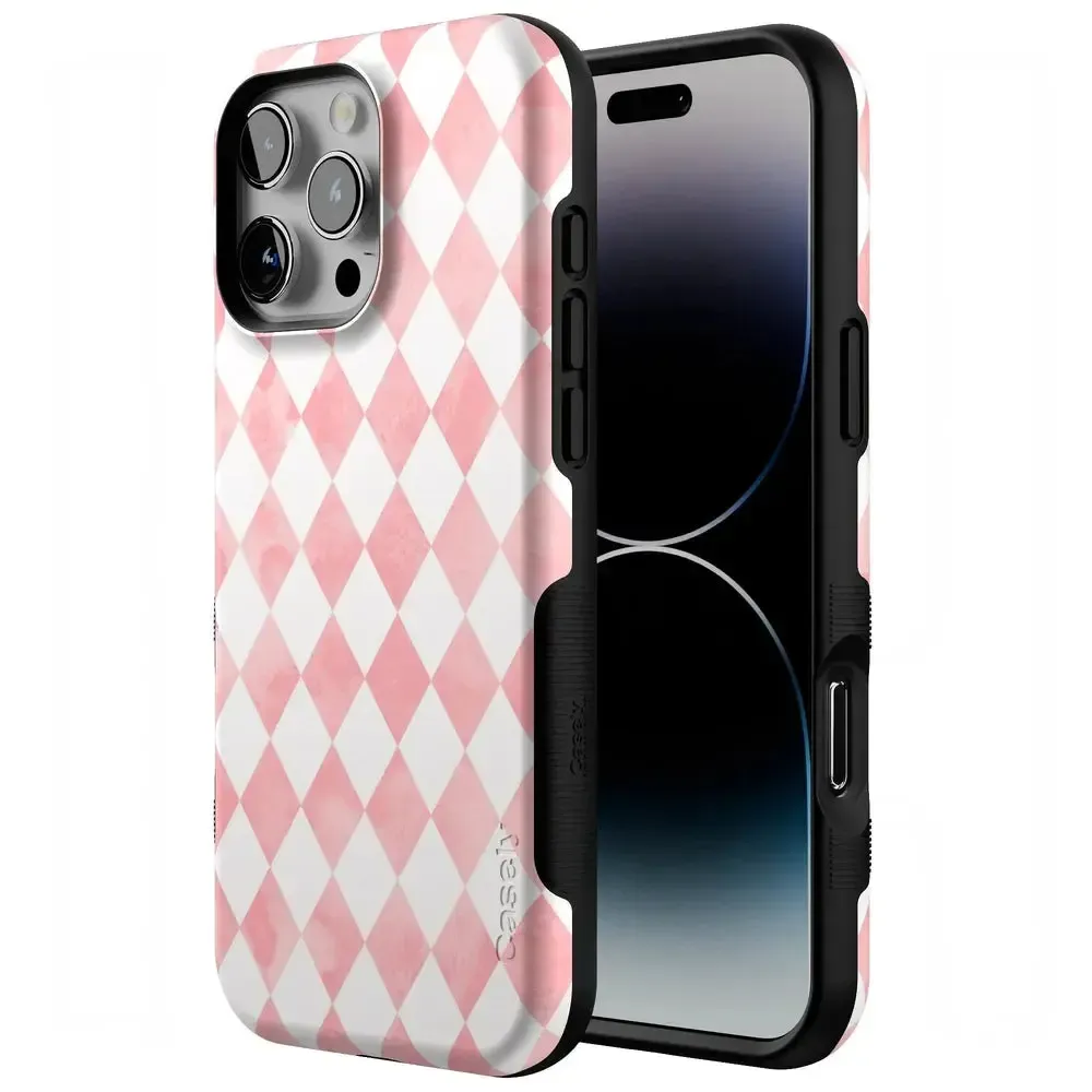 Queen of Diamonds | Pink Watercolor Case - Image 153
