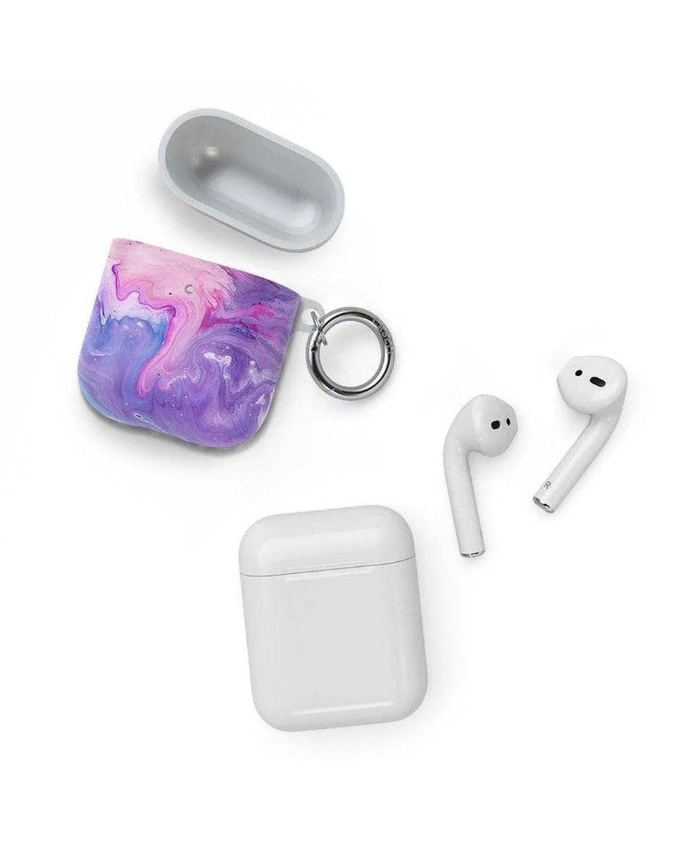 Tie Dying Over You | Purple Marble AirPods Case - Image 10