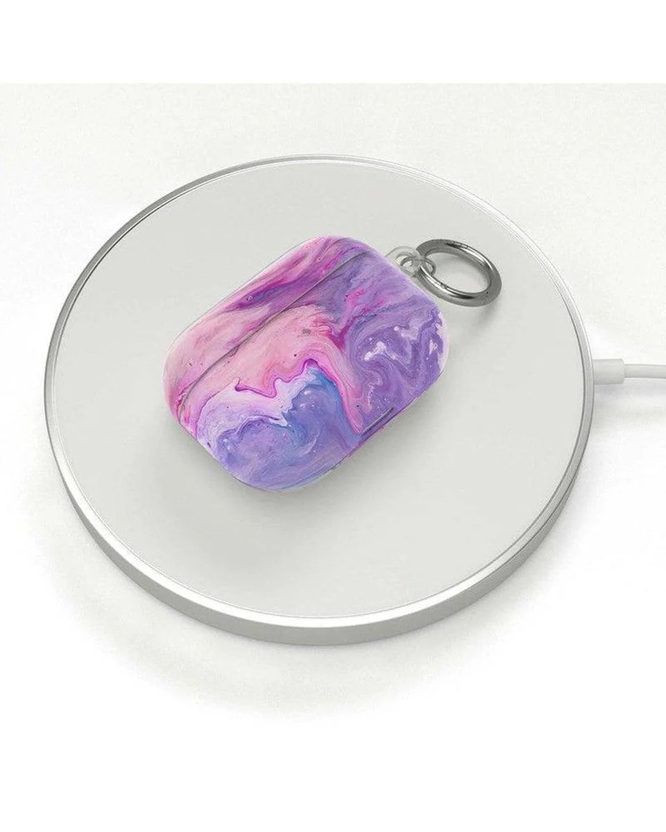 Tie Dying Over You | Purple Marble AirPods Case - Image 11