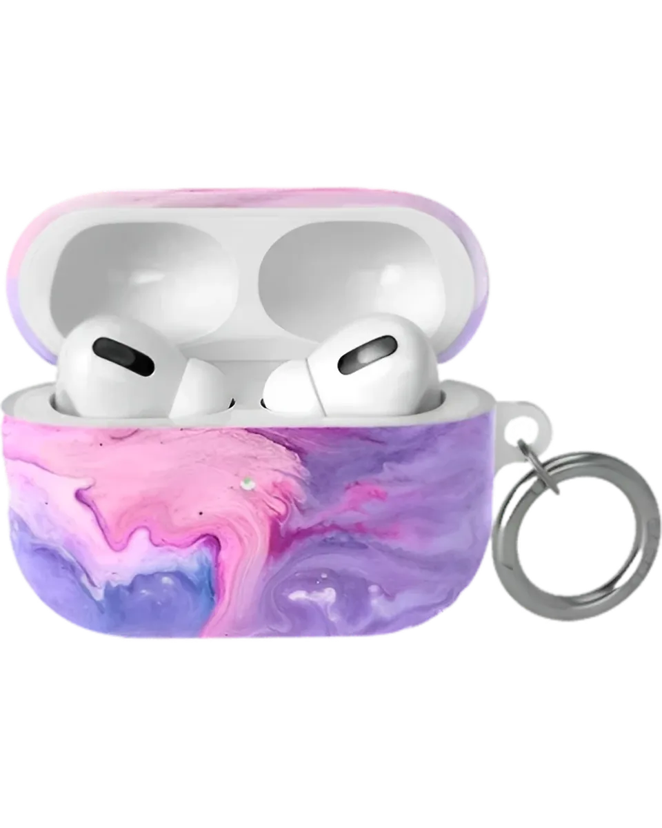 Tie Dying Over You | Purple Marble AirPods Case - Image 12